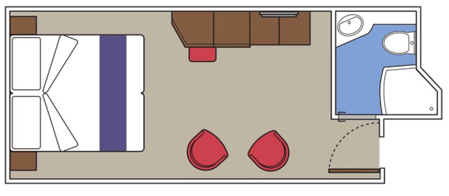 Внутренняя каюта (Interior) на MSC Seaview